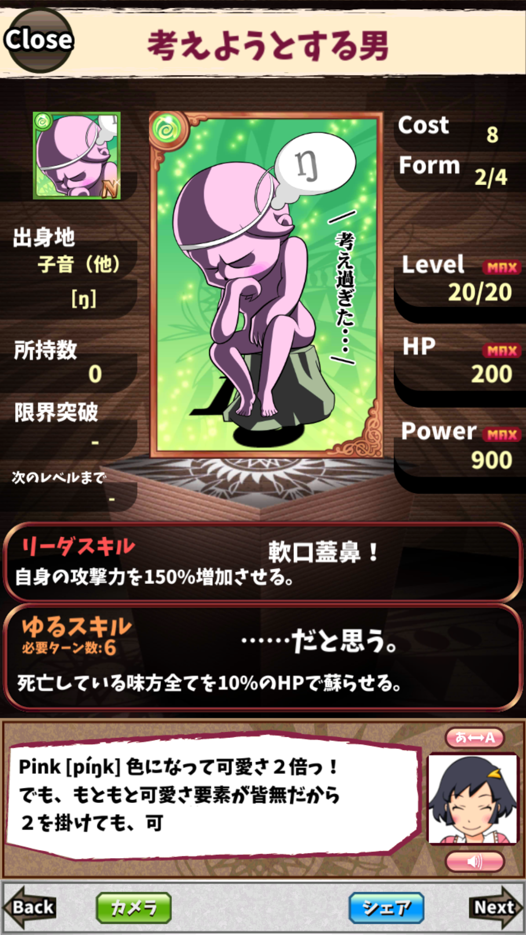 考えようとする男 考えようとする男